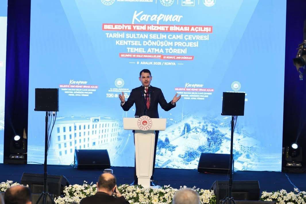 Bakan Murat Kurum'a Karapınar'da sevgi seli 1