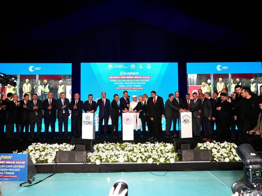 Bakan Murat Kurum'a Karapınar'da sevgi seli 14