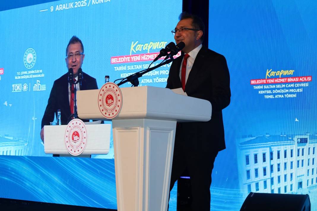 Bakan Murat Kurum'a Karapınar'da sevgi seli 15