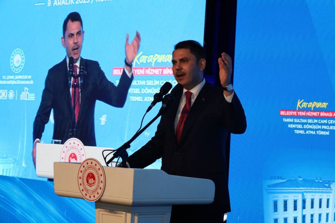 Bakan Murat Kurum'a Karapınar'da sevgi seli 17