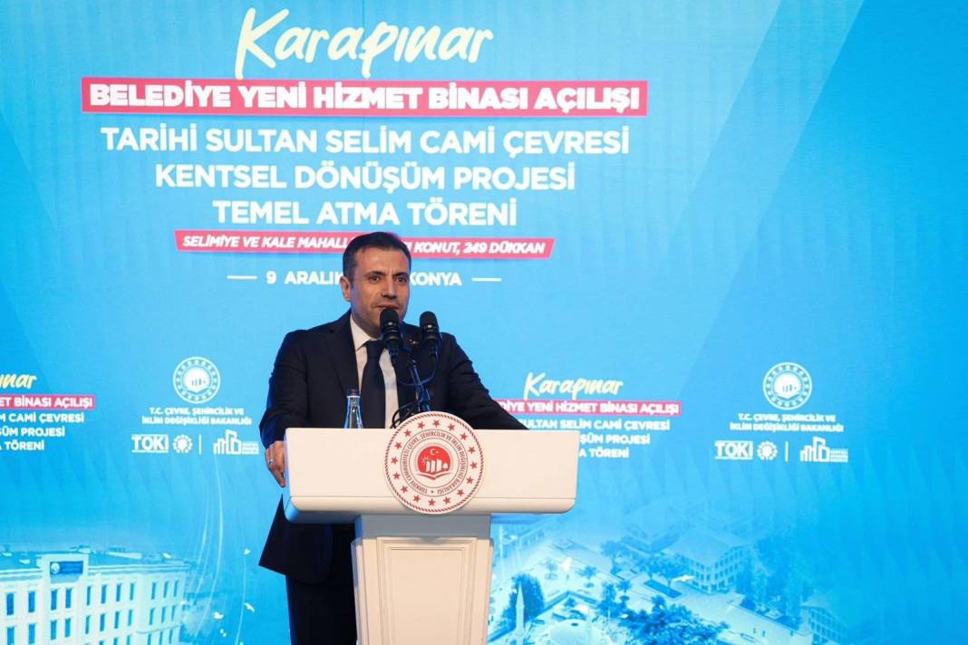 Bakan Murat Kurum'a Karapınar'da sevgi seli 18