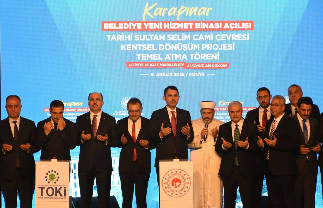 Bakan Murat Kurum'a Karapınar'da sevgi seli 28