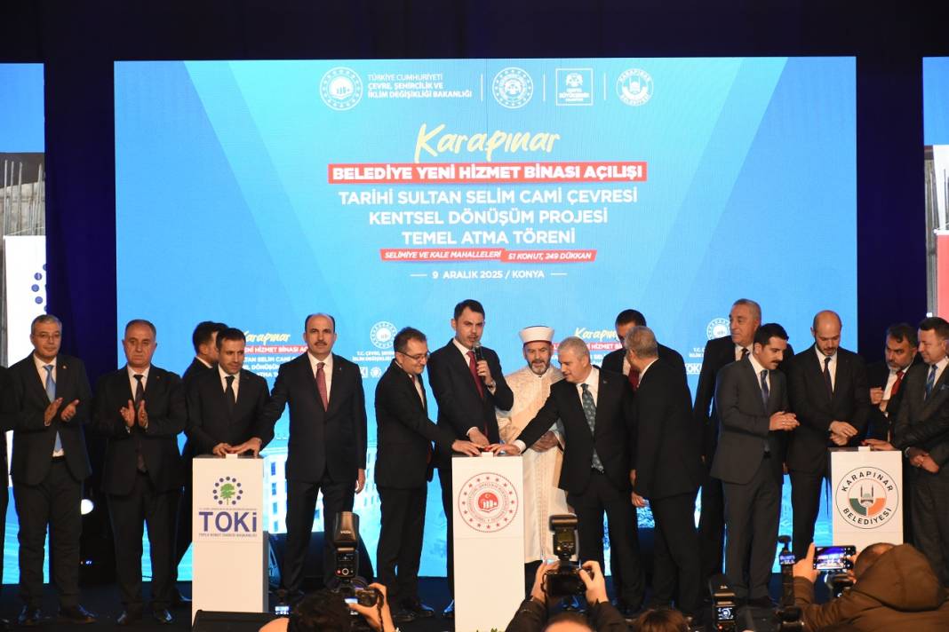 Bakan Murat Kurum'a Karapınar'da sevgi seli 29