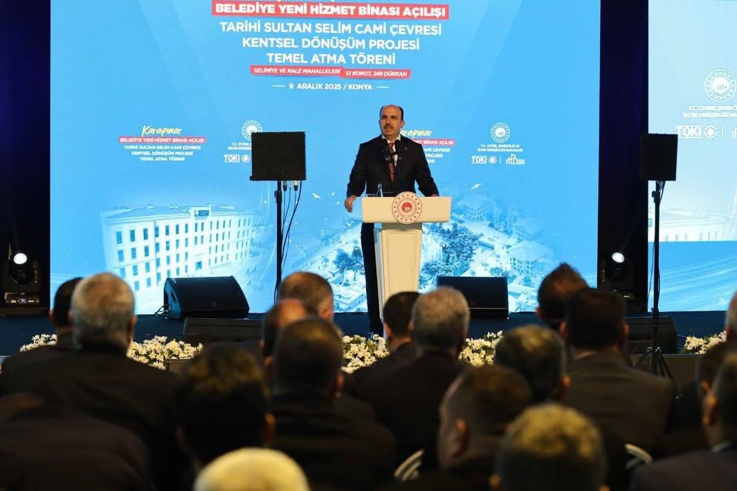 Bakan Murat Kurum'a Karapınar'da sevgi seli 3