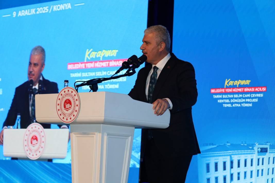 Bakan Murat Kurum'a Karapınar'da sevgi seli 7