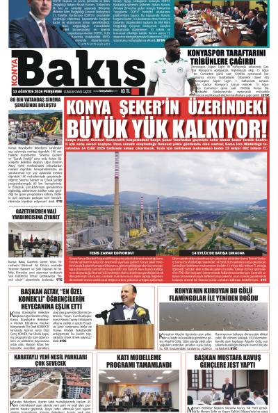 13 AĞUSTOS 2026