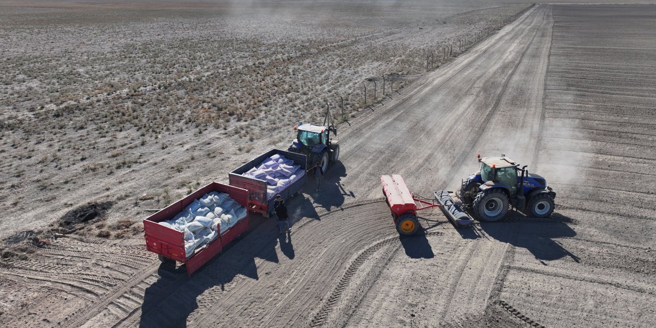 Konya Büyükşehir, atıl arazileri ekonomiye kazandırıyor