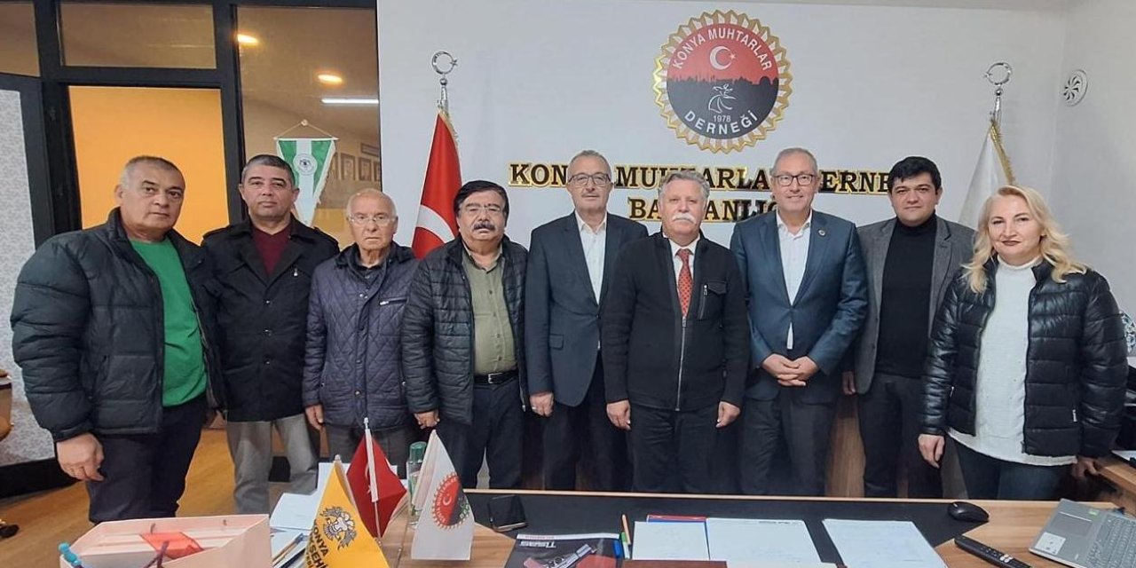 CHP Konya’dan, Konya Muhtarlar Derneği'ne ziyaret