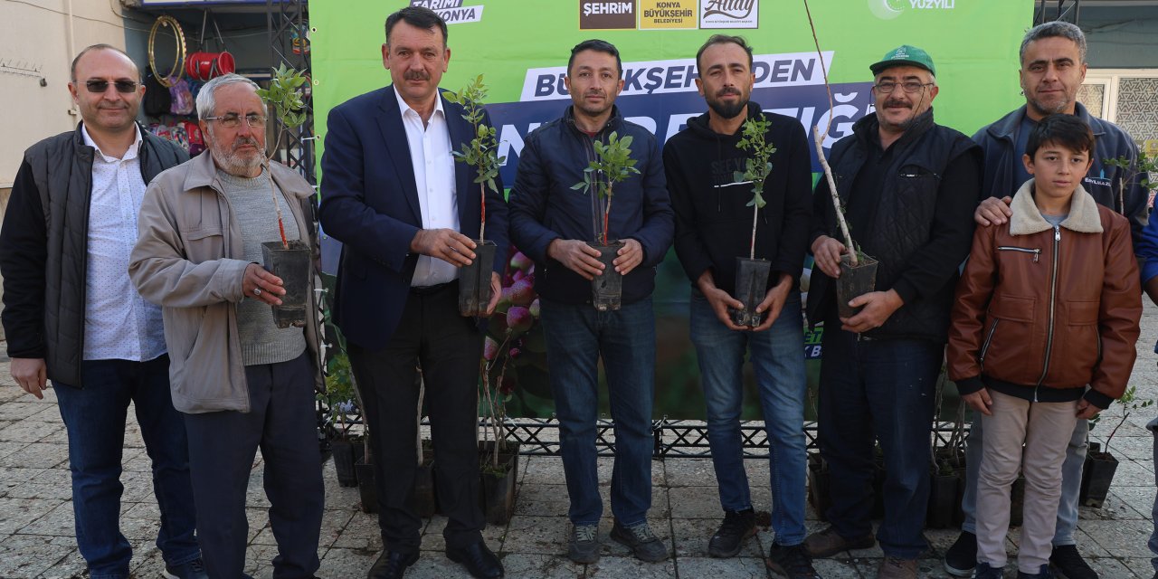 Konya'da Antep fıstığı üretimi için çiftçiye destek