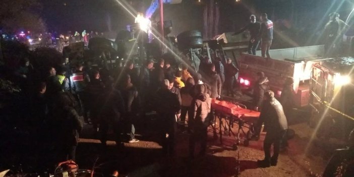 Kazaya müdahale eden ekiplere tır çarptı 1 polis şehit