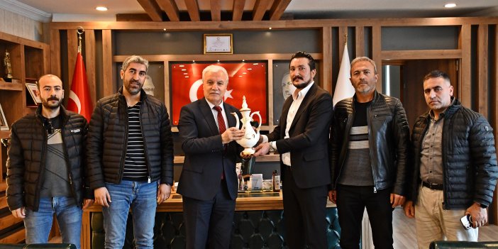 TÜGİK KULU, Başkan Abdurrahman Sertdemir'i ziyaret etti