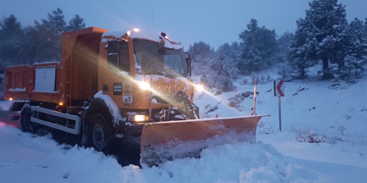 Konya'yı bazı illere bağlayan kara yollarında ulaşıma tipi engeli