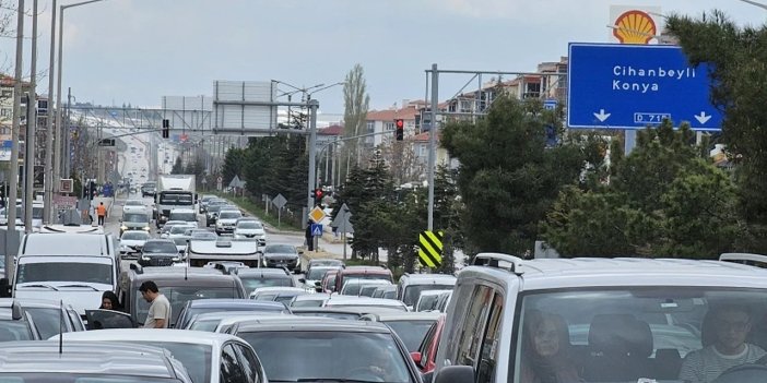 Konya şehir geçişi trafik yoğunluğu belli oldu