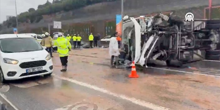 Devrilen midibüsteki 1 kişi öldü, 7 kişi yaralandı