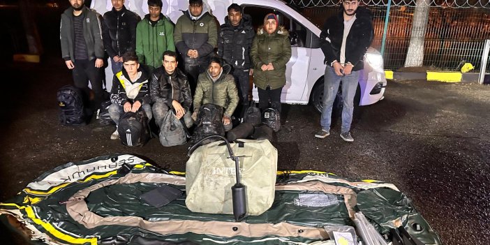 Tekirdağ’da 9 kaçak göçmen ile 2 organizatör yakalandı