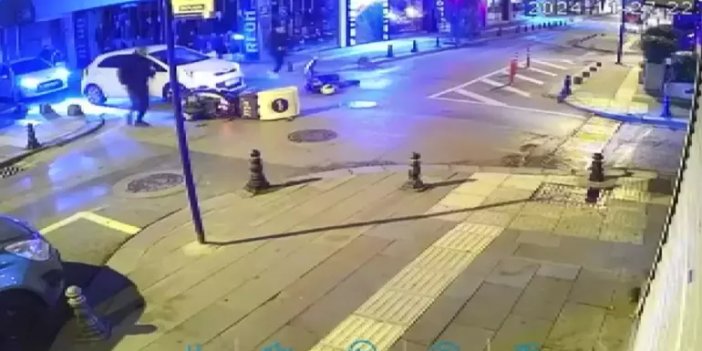 Motokuryeyi çarpan otomobil sürücüsü kaçtı