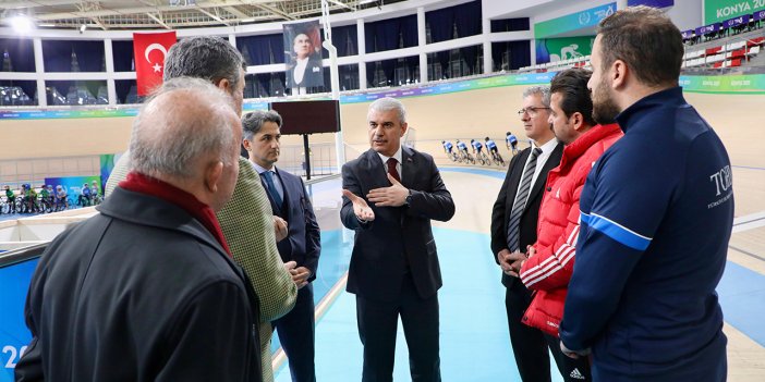 Vali İbrahim Akın, Konya Olimpik Veledromu'nu ziyaret etti