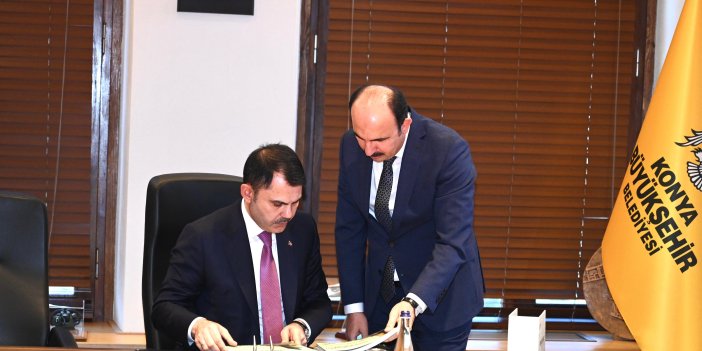 Bakan Kurum'dan Konya Büyükşehir'e ziyaret