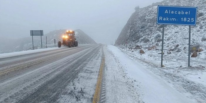 Antalya-Konya yolu Alacabel geçidinde yoğun kar yağışı bekleniyor