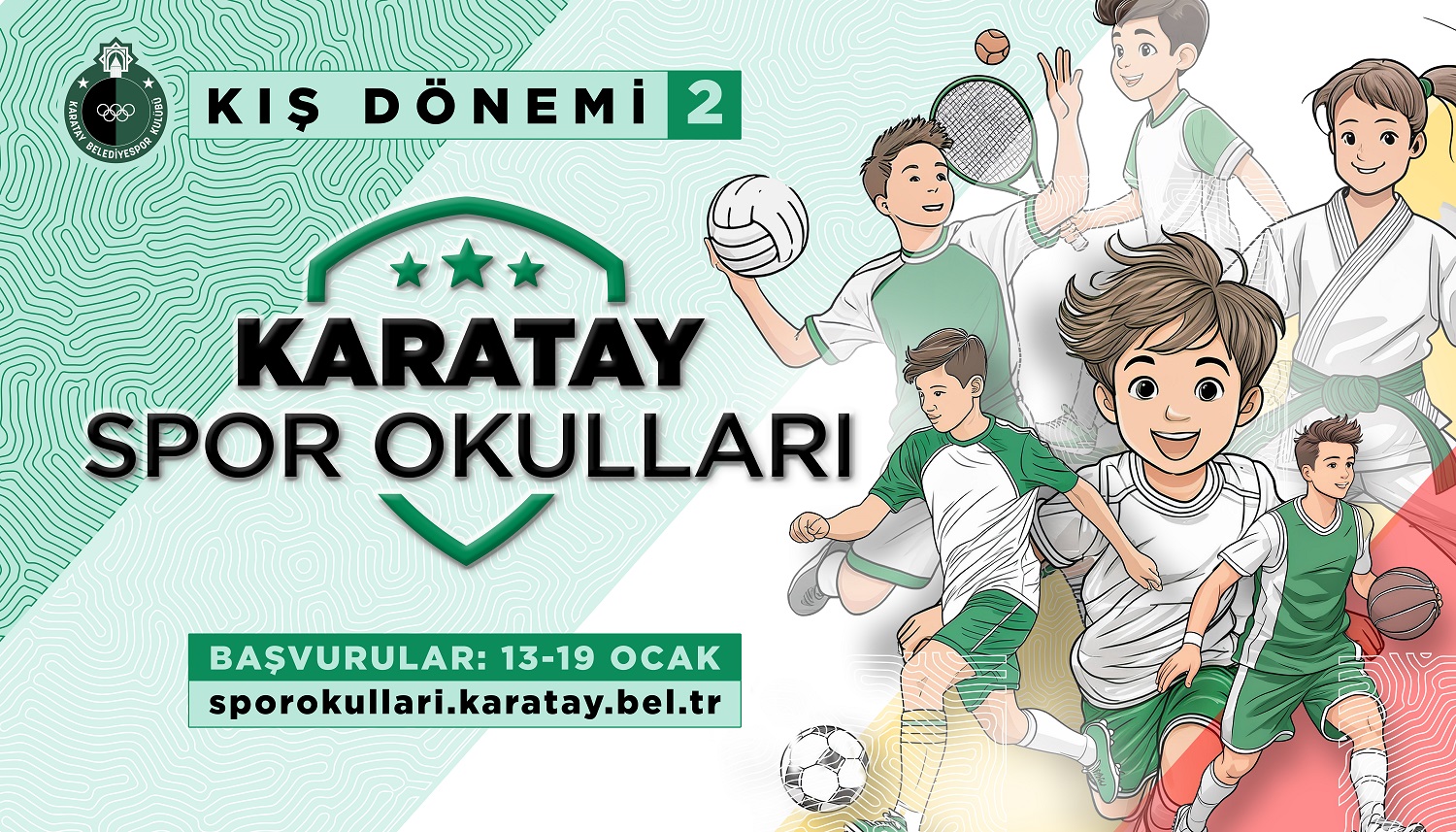 Karatay Kış Spor Okulları 2. dönem kayıtları başlıyor