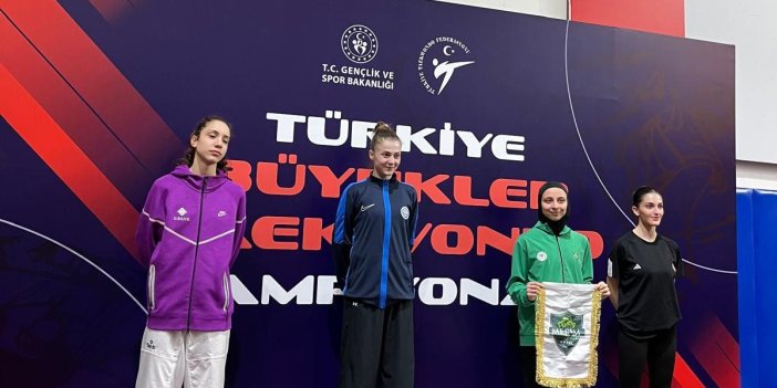 Meram’ın milli gururu Saliha Türkiye üçüncüsü