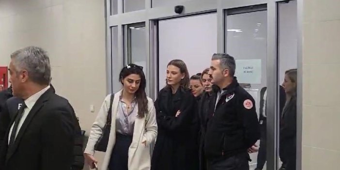Serenay Sarıkaya İstanbul Adalet Sarayı'na gelerek tanık savcılığa ifade verdi