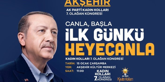 AK Parti Akşehir'de Kadın Kolları 7. Olağan Genel Kurulu'nu gerçekleştirdi