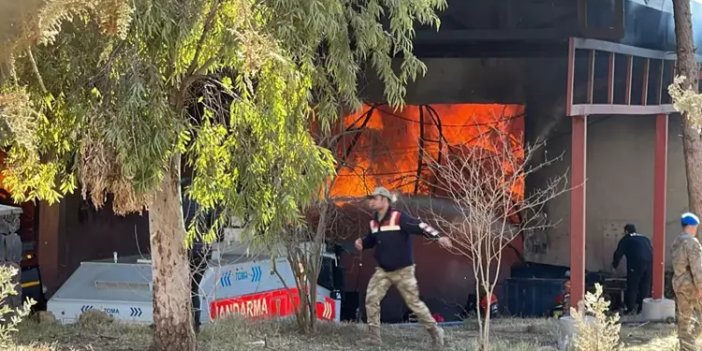 Şanlıurfa'da tekstil fabrikasında yangın