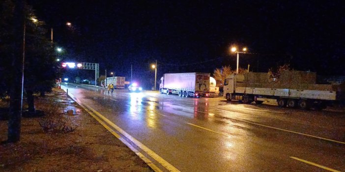 Konya'yı Antalya'ya bağlayan yol kar nedeniyle kapatıldı