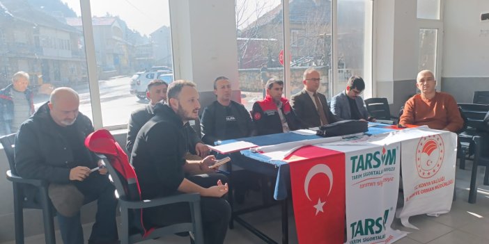 Konya'da çiftçilere yönelik eğitim toplantısı düzenlendi