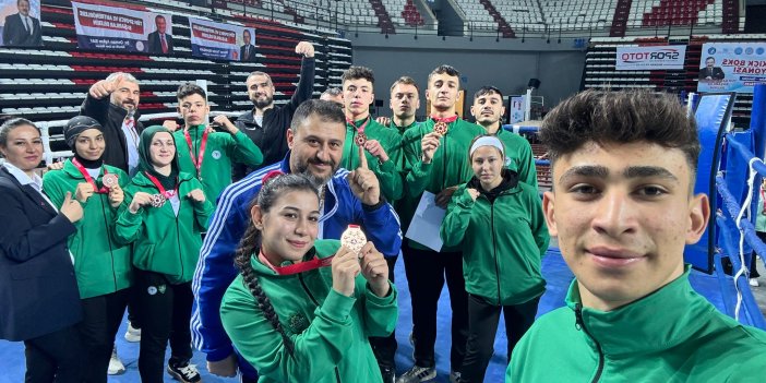 Türkiye Kick Boks Sampiyonası’ndan Meram'a 7 madalya