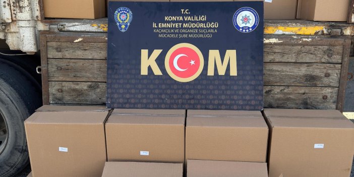 Konya’da kaçakçılık operasyonu: Piyasa değeri 7 Milyon TL