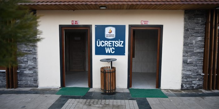 Sadece Konya'da ücretsiz tuvaletler bulunur