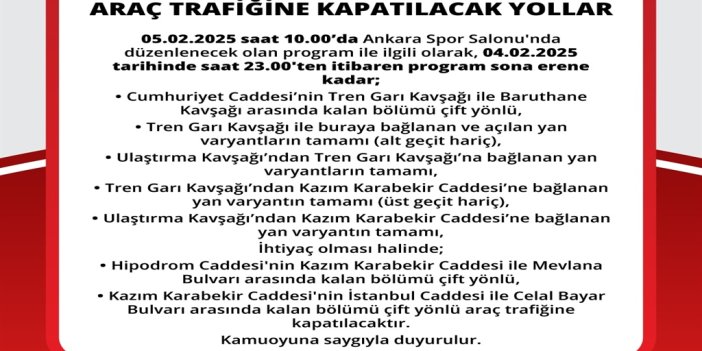 Bu yolu kullanacaklar dikkat! Trafiğe kapatılacak