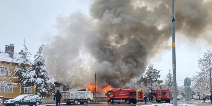 Seydişehir'de yangın sonucunda 1 kişi dumandan etkilendi