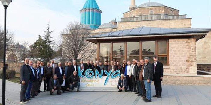 Kahramanmaraş merkezli depremin yıl dönümünde Hataylı muhtarlar Konya'da ağırlandı