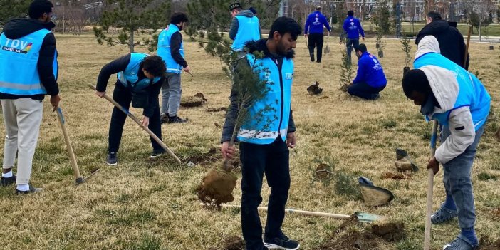 TDV, 6 Şubat depremlerinde hayatını kaybedenler anısına fidan dikti