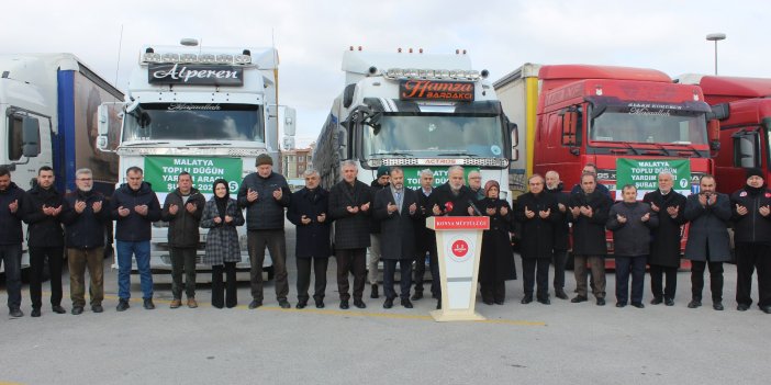 Konya'dan depremzede 100 nişanlı çift için destek