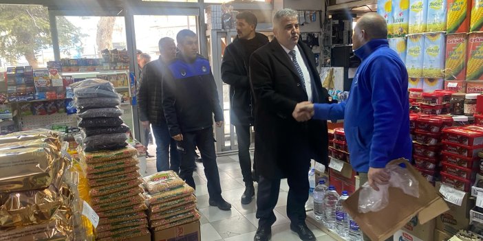 Bozkır'da market denetlemelerine belediye başkanı da katıldı