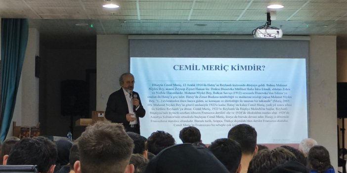 Selçuklu Cemil Meriç Lisesinde Cemil Meriç konferansı