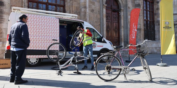 Konya Büyükşehir’den “Dünya Kışın Bisikletle İşe Gitme Günü” Etkinlikleri