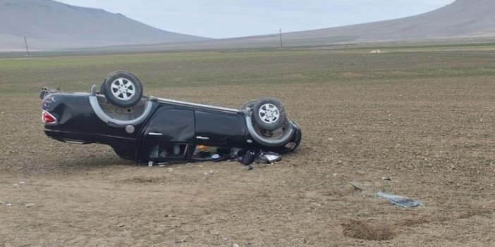 Konya'da kamyonet devrildi, 3 kişi yaralandı