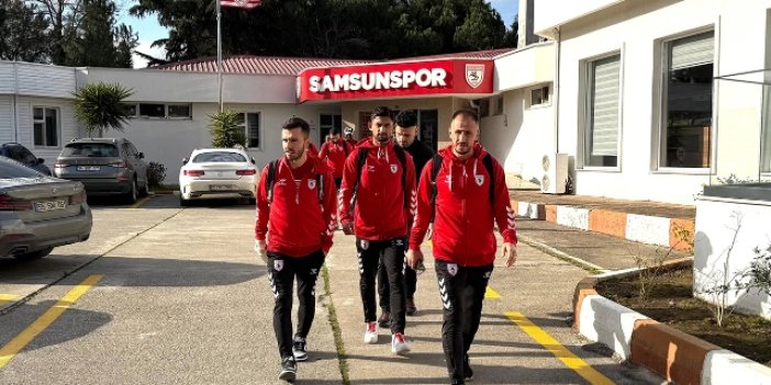 Samsunspor yarınki maç için yola çıktı