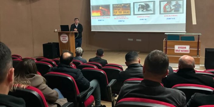 Seydişehir'de güvenlik hizmetleri personeline eğitim programı düzenlendi