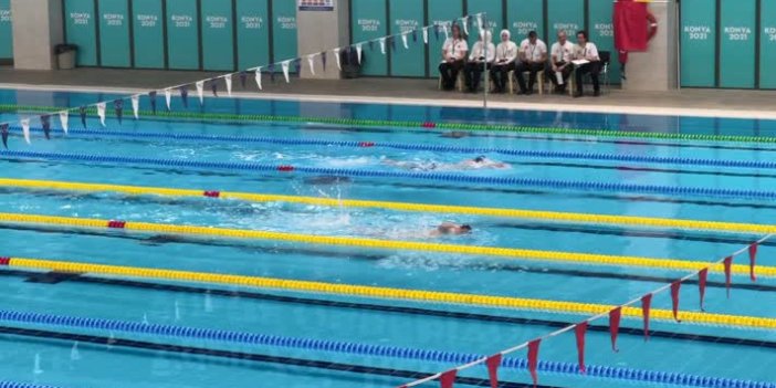 "Herkes İçin Yüzme Projesi Yüzme Yarışları"nın Türkiye finali, Konya'da tamamland