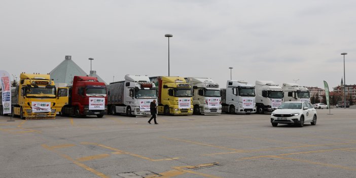 İHH Konya Şubesi 8 Tır Yola Çıkardı