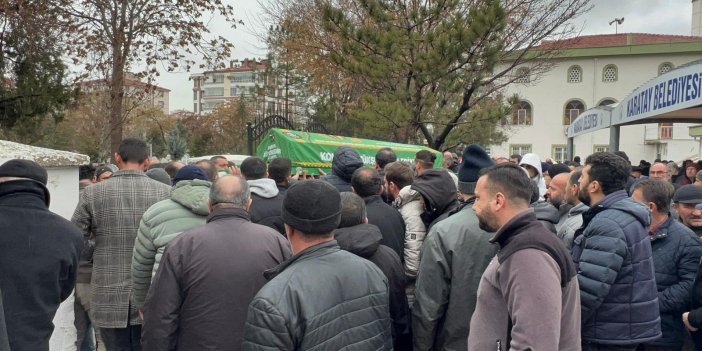 Konya’da eski eş dehşetinde öldürülen Faruk Öksüzoğlu toprağa verildi