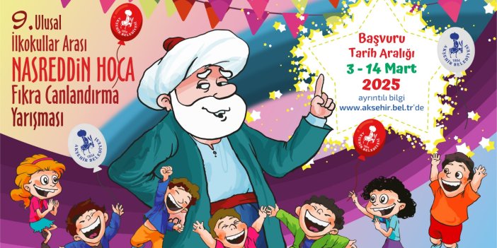 9. Ulusal İlkokullar Arası Nasreddin Hoca Fıkra Canlandırma yarışması başlıyor!