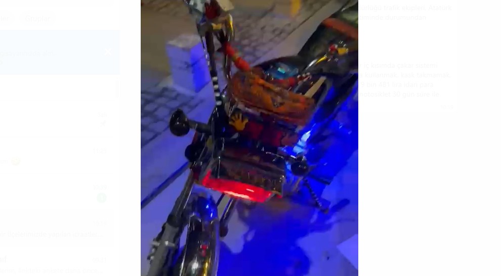 Motosiklet sürücüsüne rekor ceza! Trafikten men edildi