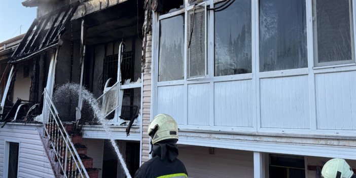Konya'da bir kişi eski eşi ile komşularını darbedip, evi yaktı
